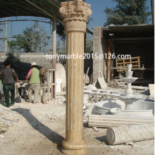 Coluna de escultura de pedra bege (SY-C001)